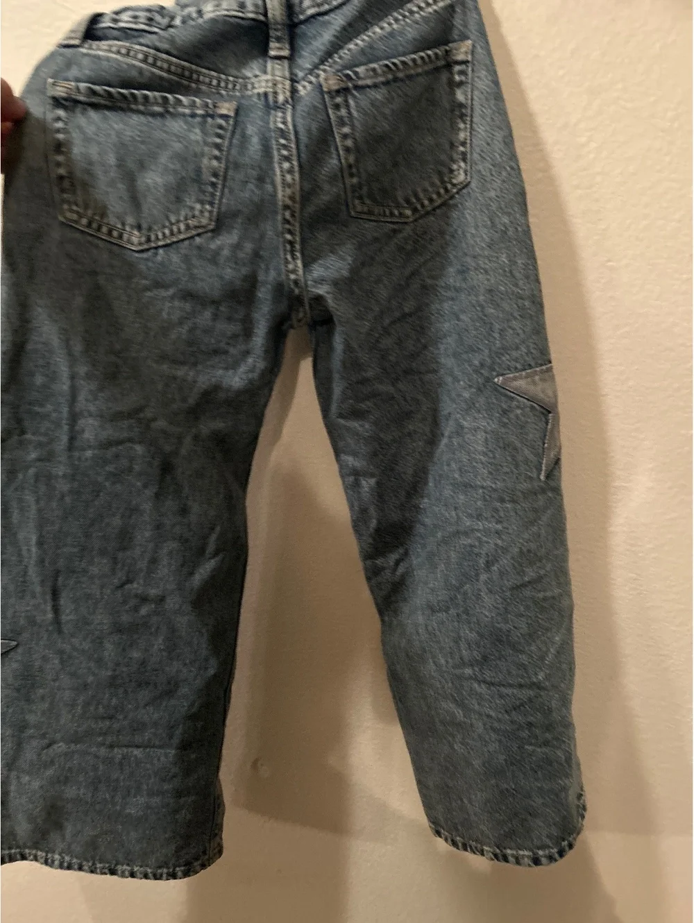Old Navy Girls' High Rise Super Blouson Wide Leg Jeans Size 7